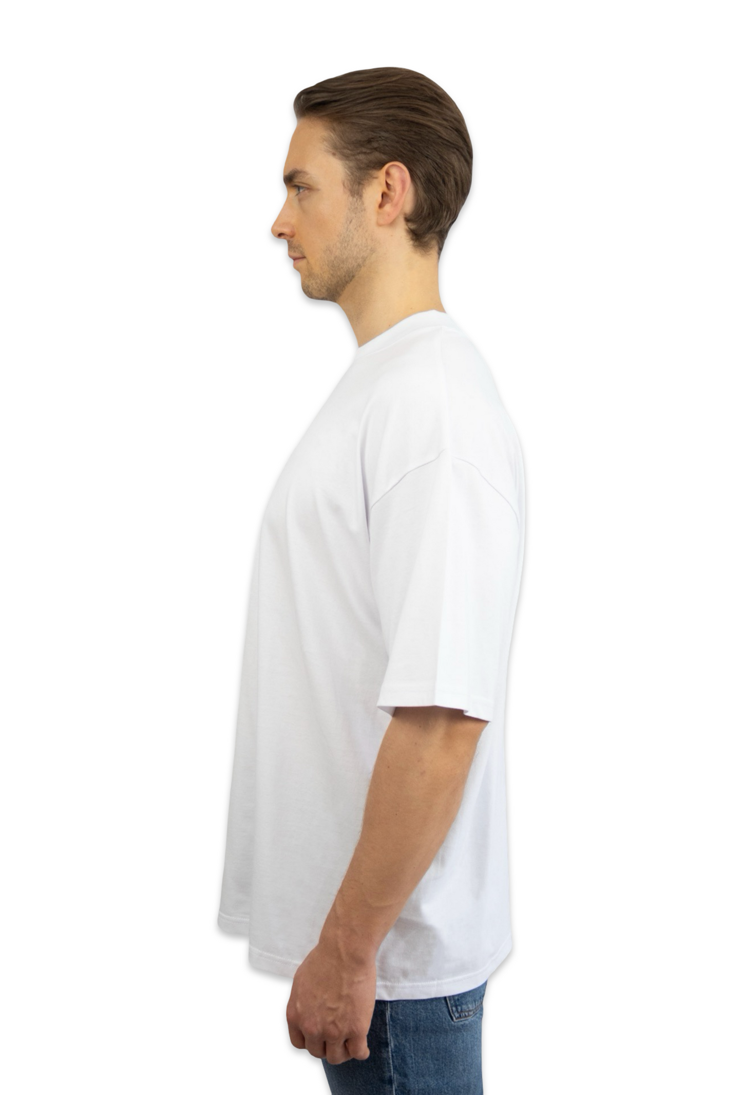 T-Shirt oversized weiß