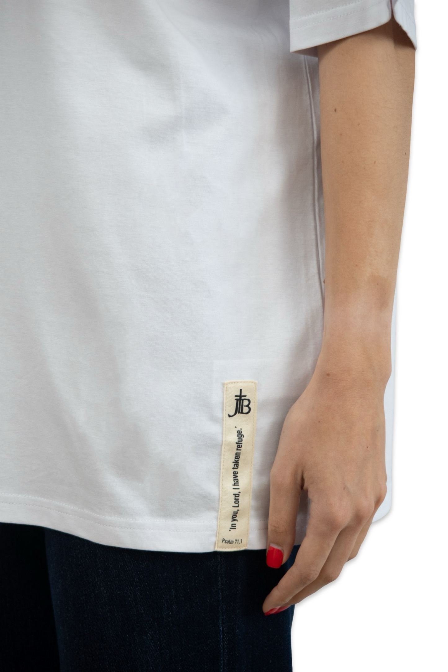T-Shirt oversized weiß