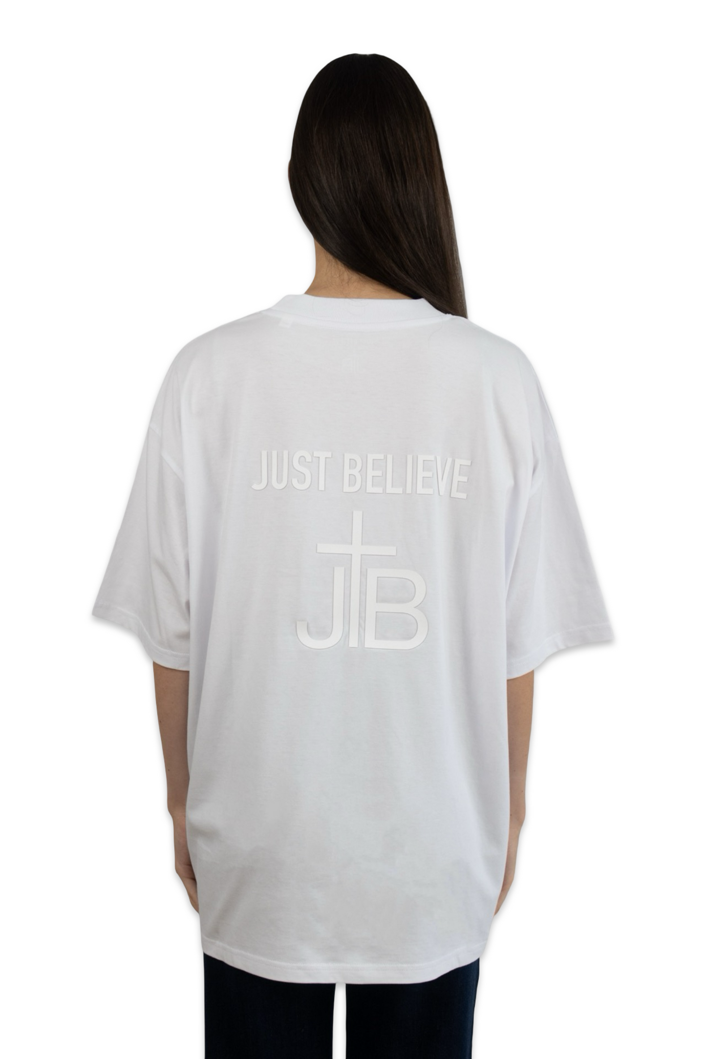 T-Shirt oversized weiß