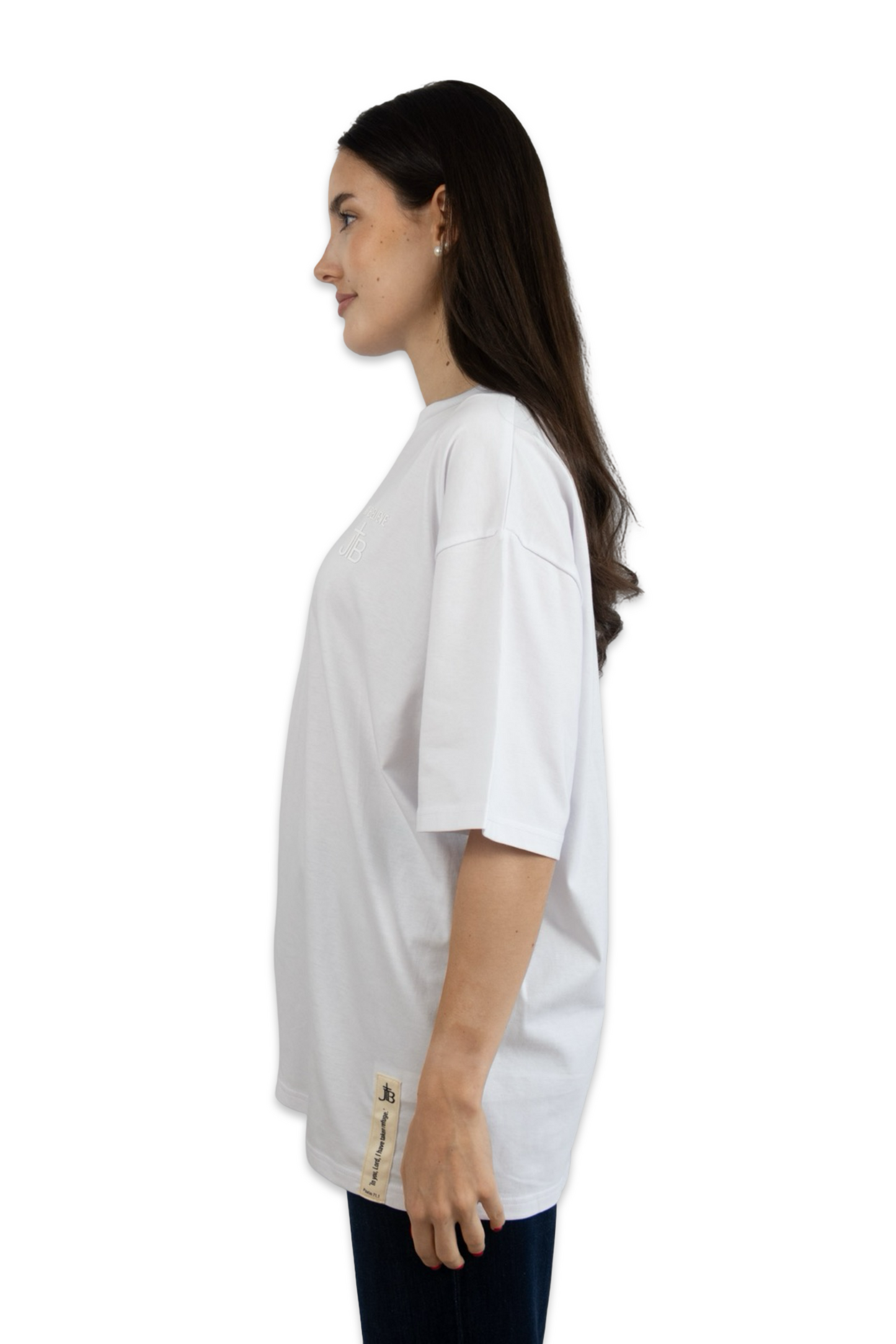 T-Shirt oversized weiß