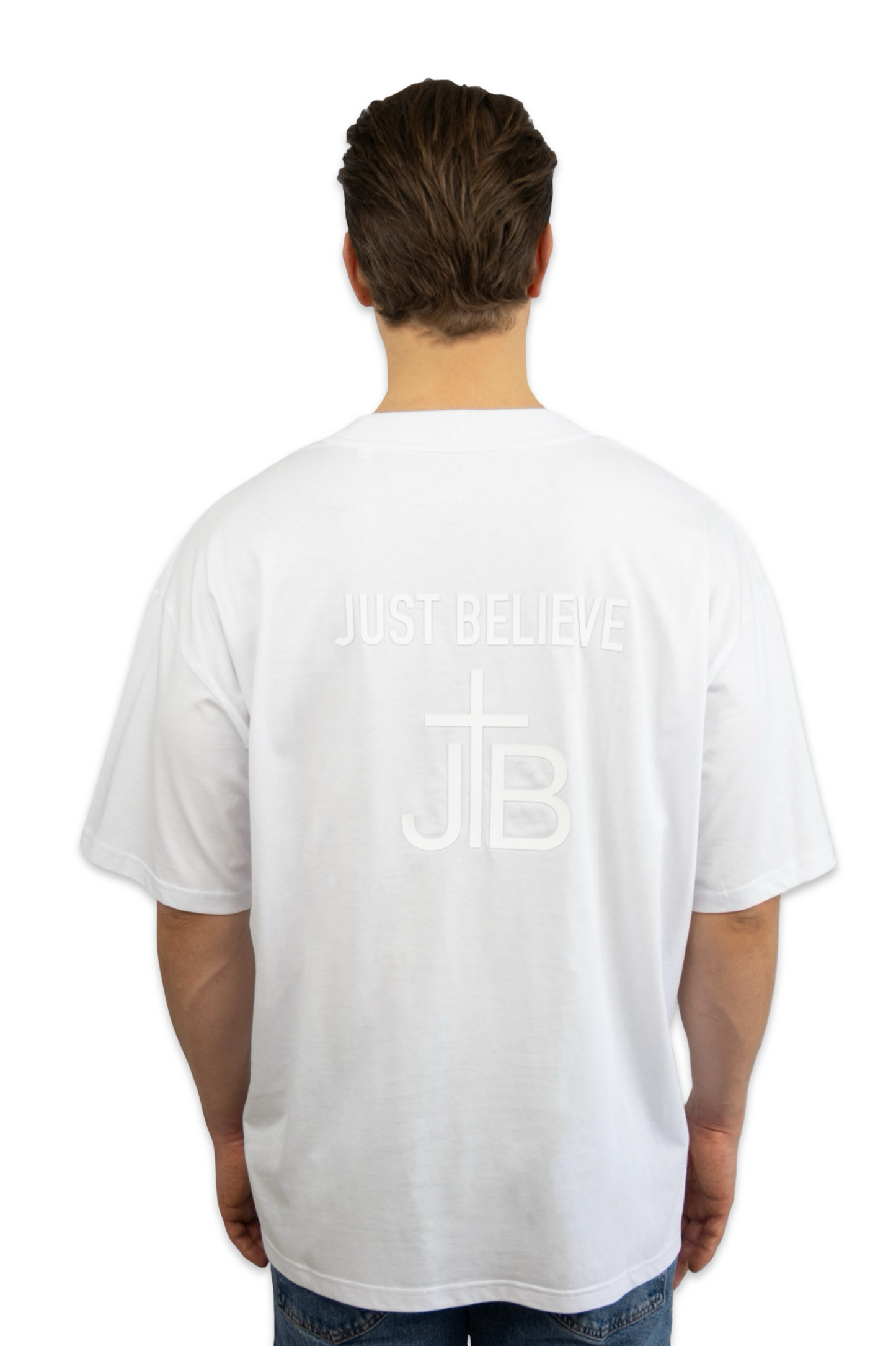 T-Shirt oversized weiß