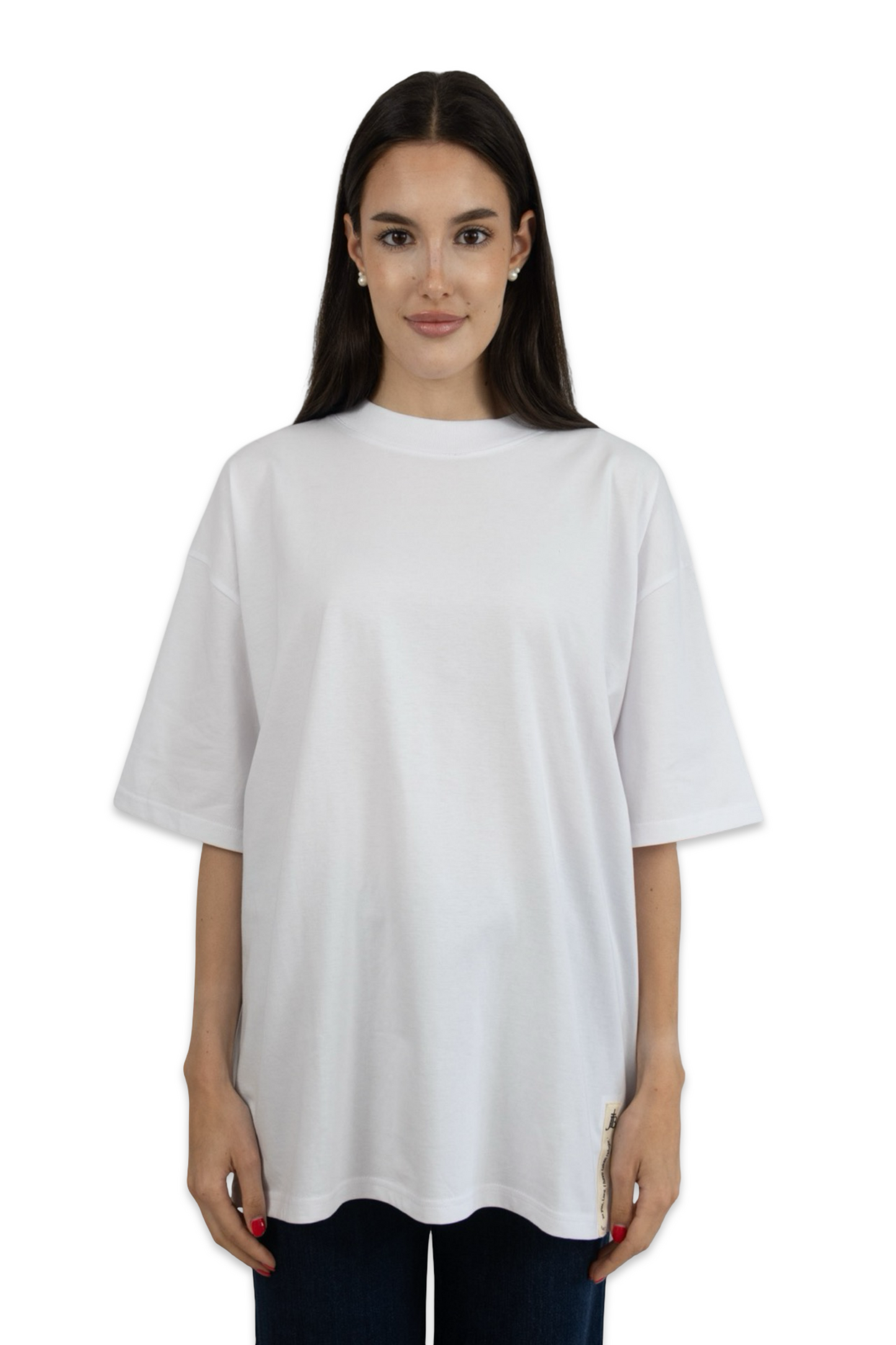 T-Shirt oversized weiß