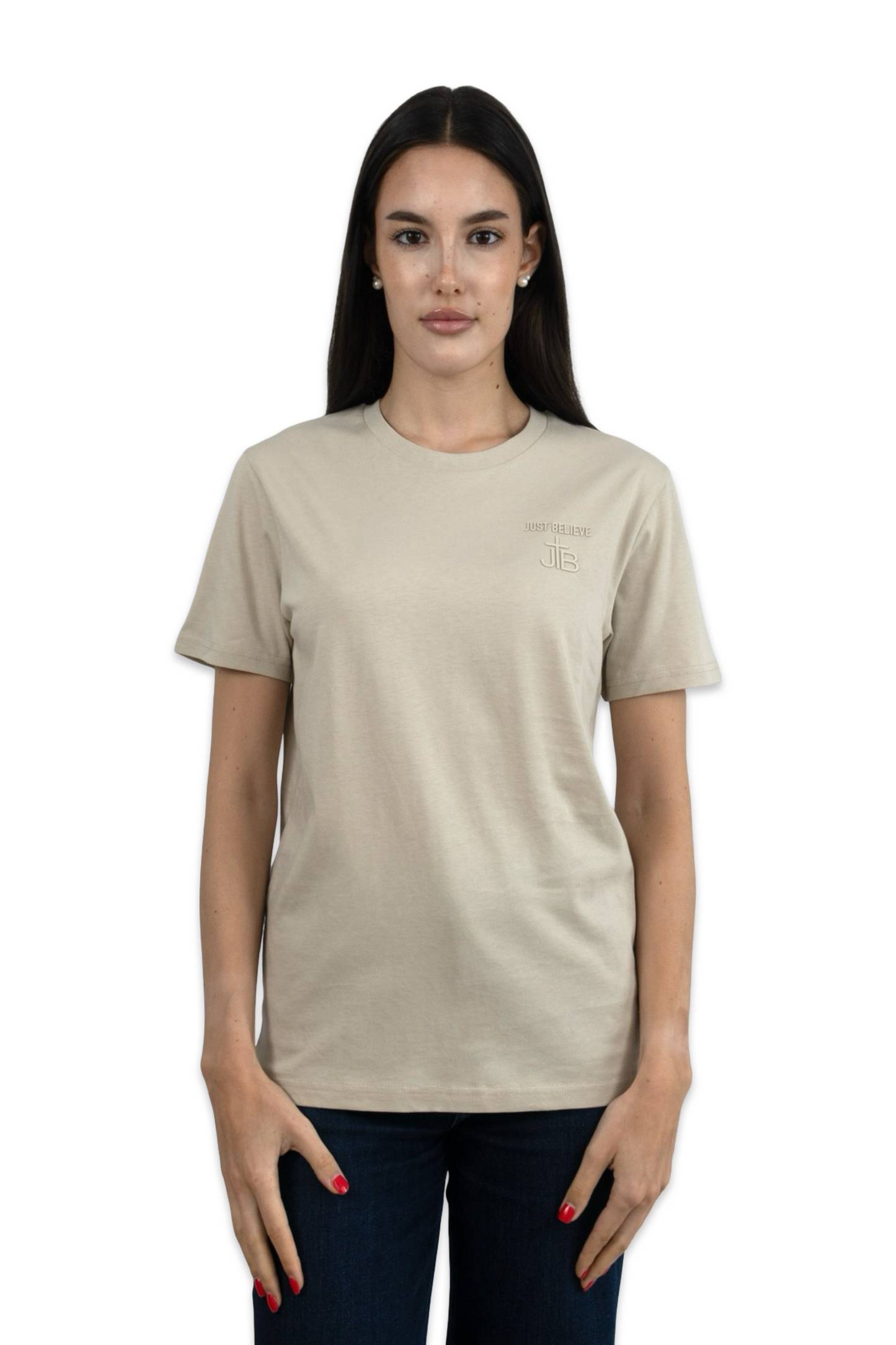 T-Shirt kurzarm beige